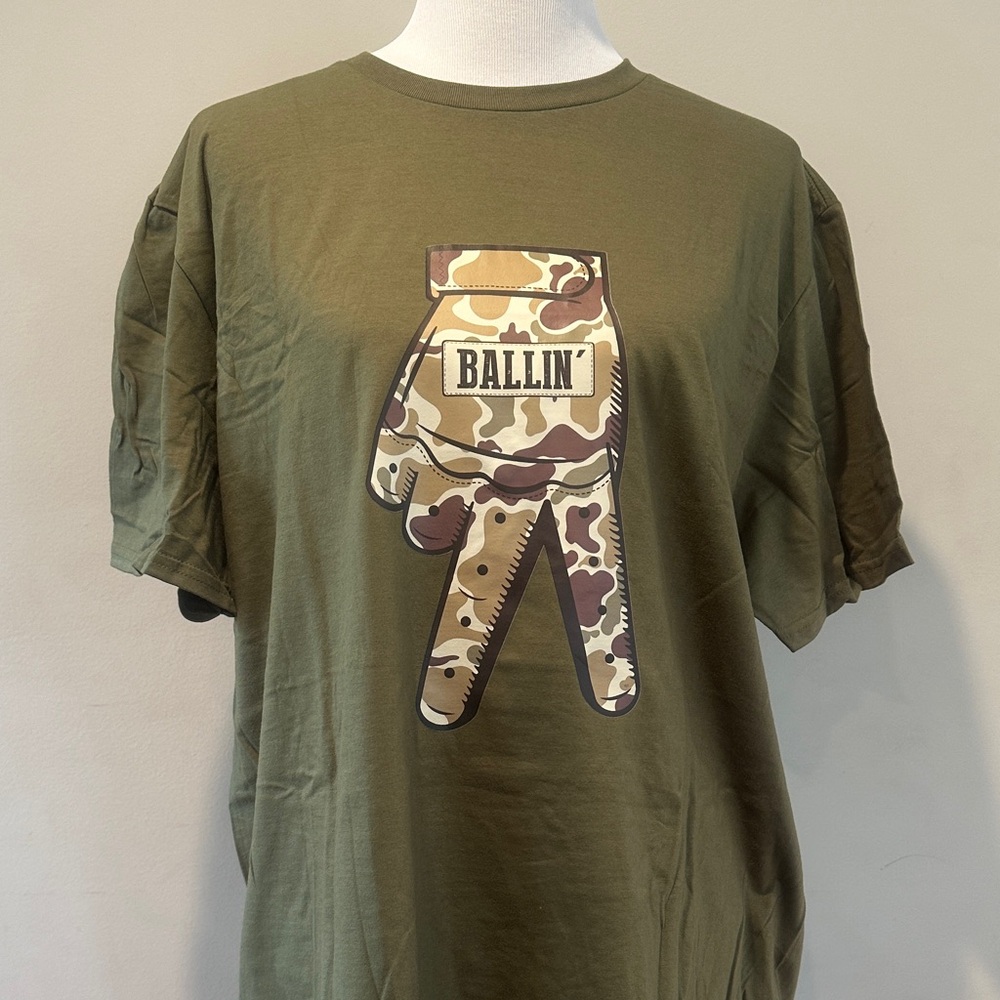 Jerzees Olive Green Graphic T-Shirt